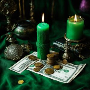 Ритуал с зеленой свечой, привлекающий богатство